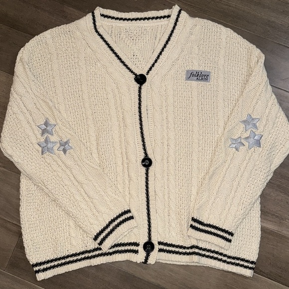 Taylor Swift Folklore Album Cardigan SZ XL/2XL - Picture 6 of 9